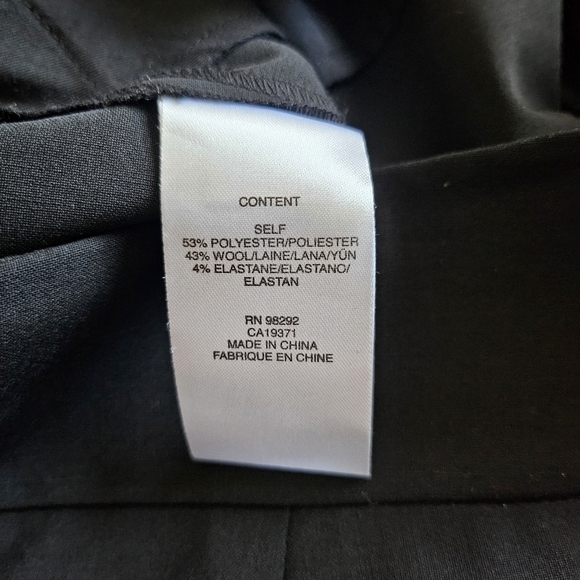 New Tibi Tropical Wool Blend Yasmeen High Waisted Black Trouser Pants NWT Size 4 - Picture 15 of 16